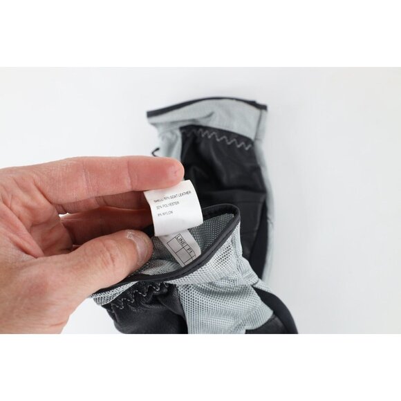 First Gear Womens Size XL Goat Leather Motorcycle Riding Driving Gloves Silver - Picture 3 of 4